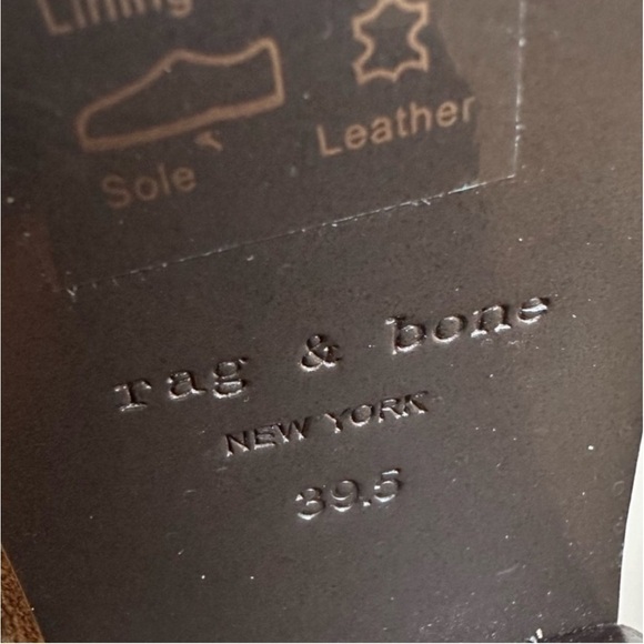 RAG & BONE Brown Suede Harrow Moto Ankle Bootie - Picture 8 of 8